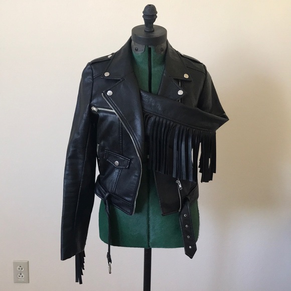 missguided fringe jacket